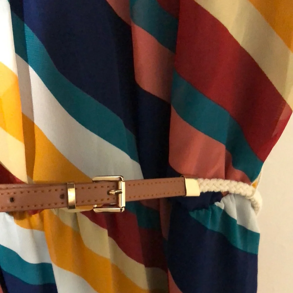 Striped Multicolor Maxi Dress - Picture 5 of 8
